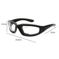 thumbnail image 4 of 4x Gafas de motocicleta para utilizar sobre las gafas Lente unisex UV4 antivaho irrompible, 4 of 5