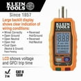 thumbnail image 3 of Klein Tools RT250 LCD Display GFCI Outlet Tester, 3 of 8