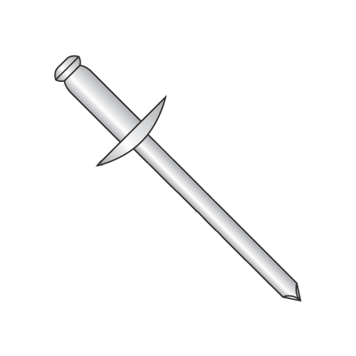 5/32" x .50"-.62" (#510) Large Flange Blind Rivets / All Stainless / Barrel Length: .800" (Quantity: 3,000 pcs)