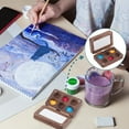 thumbnail image 6 of Wood Watercolor Paints Tins box Painting Storage box For Art Painting Paints Storage Container Rectangle Sienna 41x61x17.5mm Inner Diameter: 12mm Wood, 6 of 6