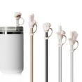 thumbnail image 5 of Gesture Straw Caps Set of 4 Universal Fit Silicone Playful Drink Toppers Leak-Proof Reusable for Beverages Parties Travel​​, 5 of 5