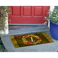 thumbnail image 3 of Toland Home Garden Fall Wreath Monogram Z Personalized Fall Door Mat 18x30 Inch Doormat, 3 of 6