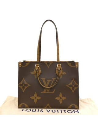 Pre-Owned Louis Vuitton LOUIS VUITTON Monogram Denim On The Go GM 2WAY Bag  Blue Red M44992 (Like New) 