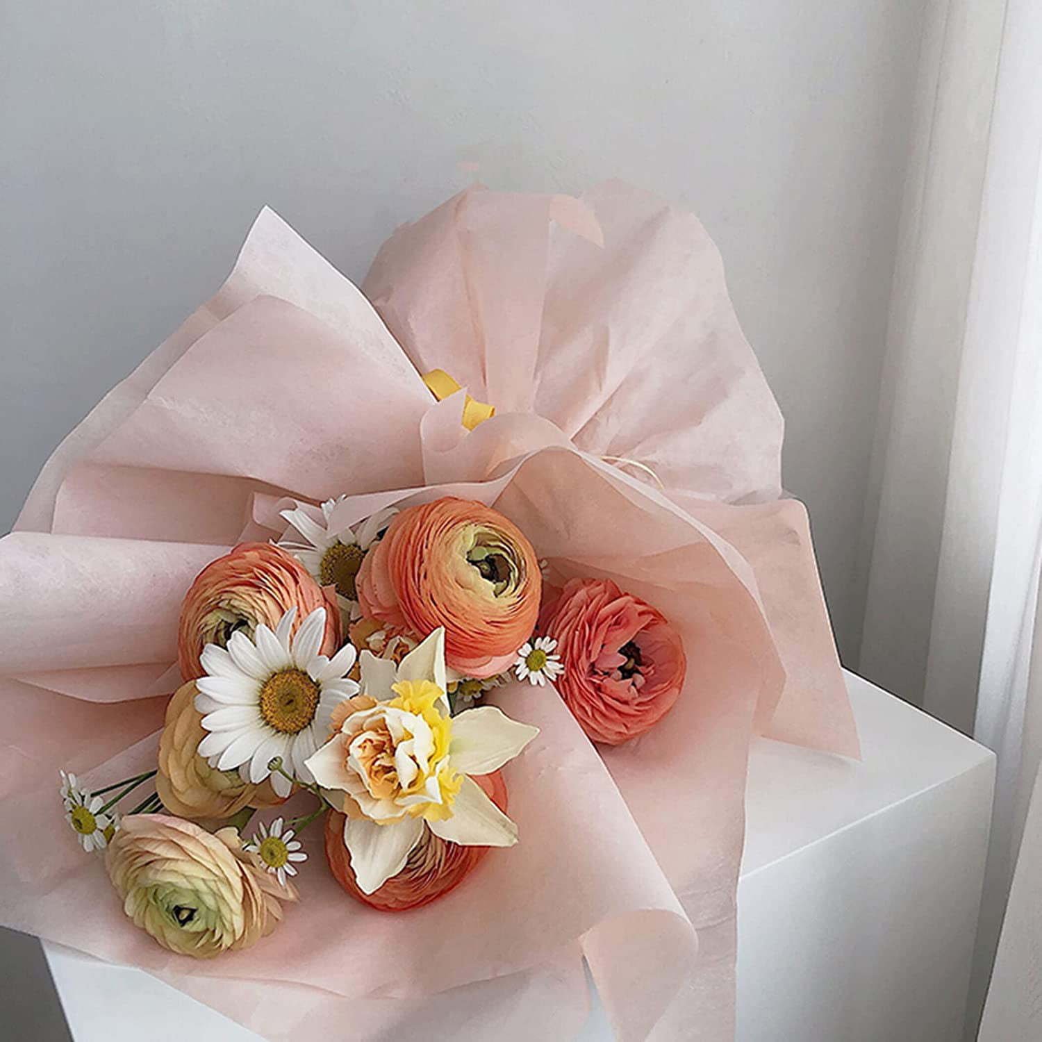 10pcs High Quality Flower Wrapping Paper Korean Silk Cotton Paper