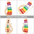 thumbnail image 4 of OULII Kids Percussion Instruments Metallophone Musical Toy for Kids Playing Durable Synthetic Material 1 Set, 4 of 7