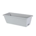 thumbnail image 3 of 2 piezas caja de ventana macetero rectangular decoración organizador maceta Gris claro, 3 of 8