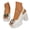 White, variant on YLYL Womens Slingback Sandals Peep Toe Hollow Out Platform Wedge Sandals Comfortable Leather Insole Adjustable Strap Casual Summer Shoes Chunky Heel Sandal