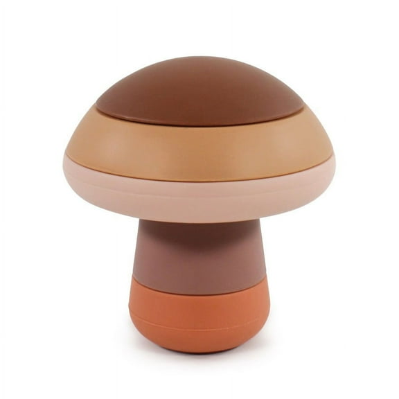Hudson Baby Silicone Stacking Toy, Mushroom, One Size