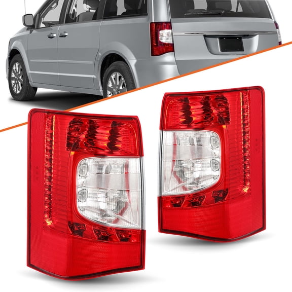 Tail Lights Fit For 2011-2016 Chrysler Town & Country LED Brake Lamps W/Bulb(s)