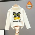thumbnail image 2 of WEAIXIMIUNG Clothes for Girls 14-16 Set Kids Shirts High Collar and Velvet for Warmth Soft Tops Unisex, 2 of 3