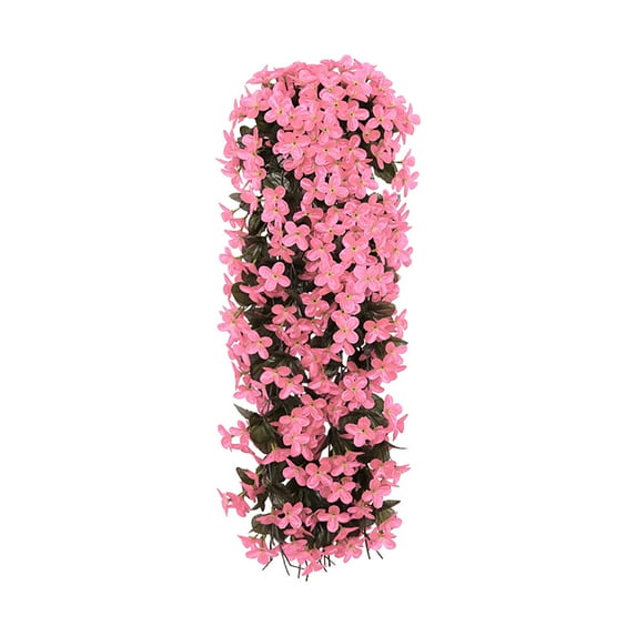 mnjin vivids artificial hanging orchid bunch hanging flowers artificial violet flower wall wisteria basket hanging garland e