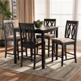 thumbnail image 2 of Baxton Studio Darcie Sand Upholstered Espresso Wood 5-piece Pub Set, 2 of 8