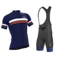 thumbnail image 2 of Men's Classic Blue Short Sleeve Jersey, Bib Shorts, 2 of 12
