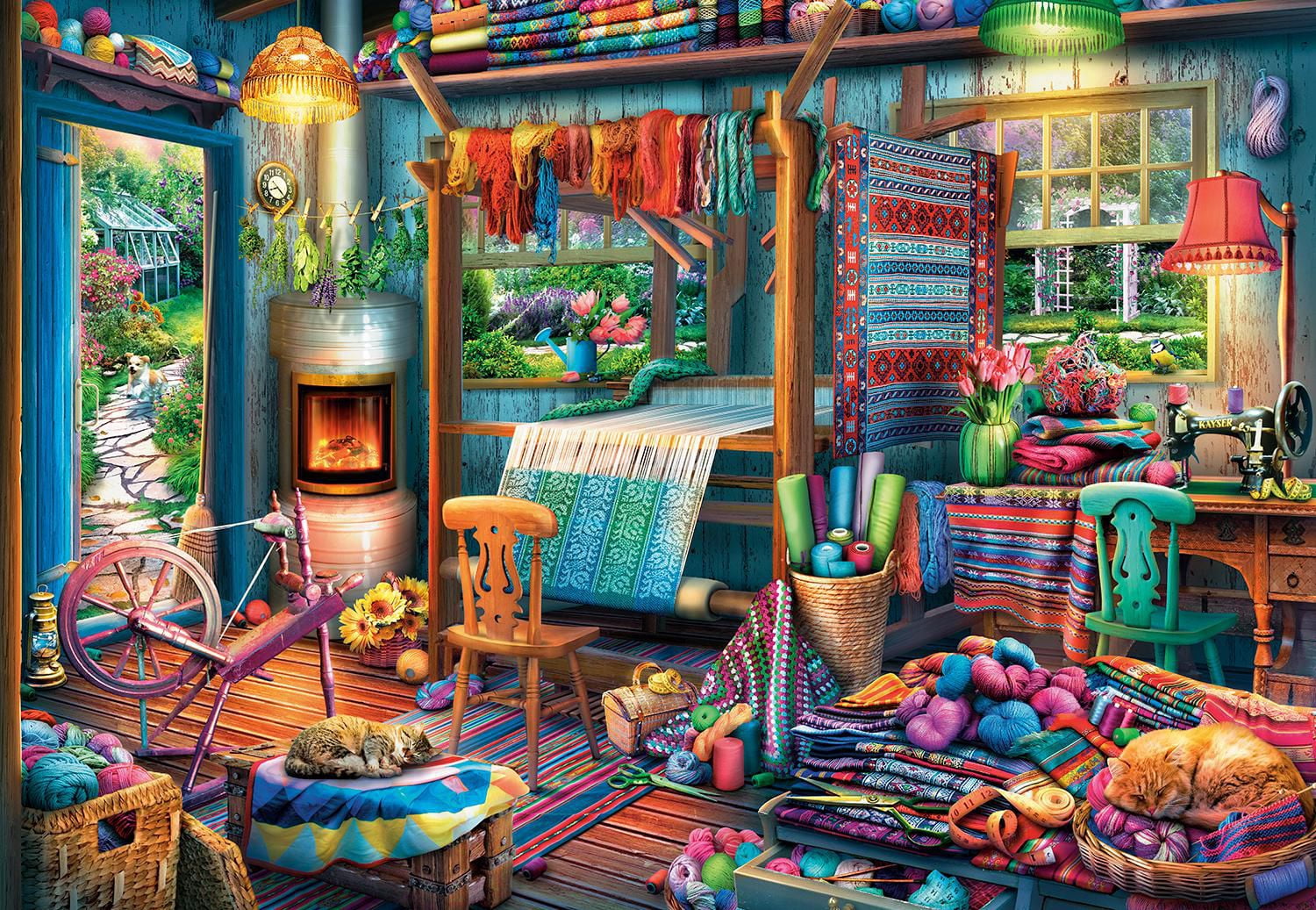 Buffalo Games Le puzzle Quilting Shed en 2000 pièces