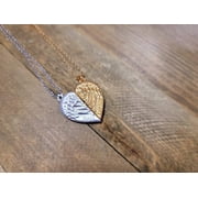 Best Friend necklace BFF Necklace, Trneding friendship necklace Heart friends necklace, Set of 2