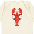 thumbnail image 4 of Inktastic Lobster Distressed Ocean Creature Boys or Girls Long Sleeve Baby Bodysuit, 4 of 5