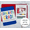 Blue, variant on Graduation Waterfall Gift Card Booklet (Red 6 Pages)