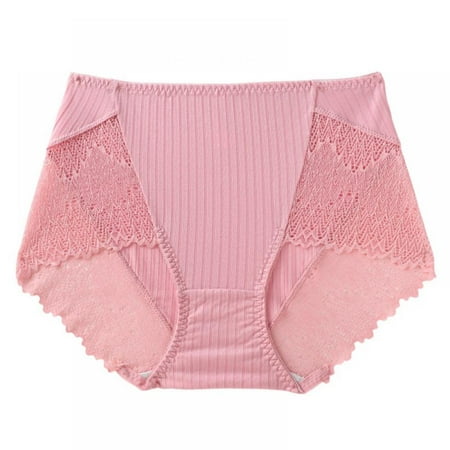

Ladies Briefs Antibacterial Cotton Panties Lace Seamless Mid Waist Boxer Panties