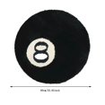thumbnail image 3 of 8 Ball Rug, Black Round Carpet Billiard Pool 8 Ball Carpet, Large Black Round Rug for Home Decor, Cool Eight Ball Rug for Bedroom Living Room, Housewarming Gift, Black, 3 of 7