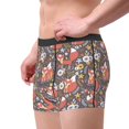 thumbnail image 4 of Balery Foxes Men's Boxer Briefs, Soft and Breathable Cotton Underwear with nylon Waistband-Small, 4 of 9