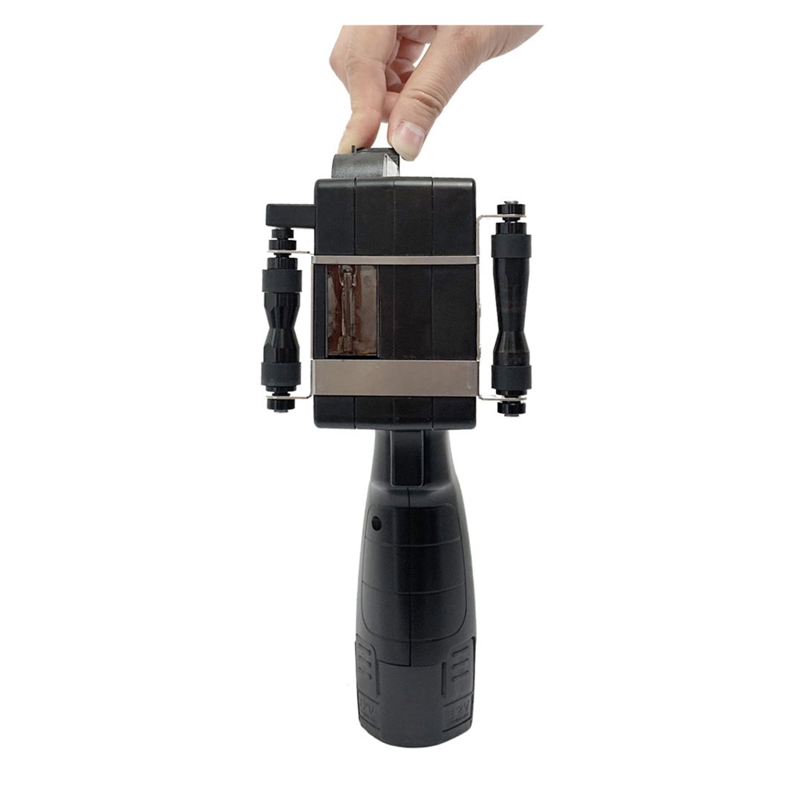 Portable Thermal Handheld Inkjet Printer, Glass Carton Metal Plastic Printing, 1mm-12.7mm 2D Code Label Barcode Printer ,Multifunction Inkjet Printer