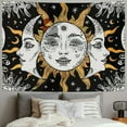 thumbnail image 2 of Shiartex Sun and Moon Tapestry, Black and White Tapestries Mystic Burning Sun with Star Wall Hanging decor for Bedroom  Painting, 2 of 6