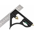 thumbnail image 2 of Équerre Combinée Règle Menuisier Multifonctionn Metal Equerre Réglable Angle Charpentier Outil,300MM, 2 of 5