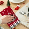 thumbnail image 6 of hengsof Christmas Kitchen Towels Christmas Theme Absorbent Microfiber Dish Towels for Kitchen, Red Cute Holiday Designs with Xmas Tree for Decoration, Gifting, Housewarming, 6 of 6