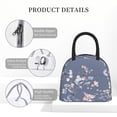 thumbnail image 4 of Pofeuu Watercolor Flowers Butterfly Print Lunch Bag for Adult Insulated Lunch Box,Leakproof Cooler Food Lunch Containers Reusable High Capacity Lunch Tote Bags-One Size, 4 of 6