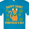 thumbnail image 4 of Inktastic St. Patrick's Day Happy Saint Purrtrick's Day T-Shirt, 4 of 5