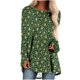 thumbnail image 1 of Tops Navideños Para Mujer Blusas de Manga Larga Estampado de Cuello Redondo Camiseta Odeerbi ODB192205, 1 of 5