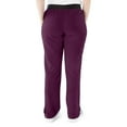 thumbnail image 4 of ave. Varick Women's Six Pocket Midrise Straight Leg Scrub Pant in Eggplant, XS Tall, 4 of 6
