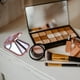 thumbnail image 2 of 1 espejo de maquillaje vintage para mujer, espejo de bolsillo de doble cara, portátil y plegable, para viajes al aire libre y compras (rosa)., 2 of 6