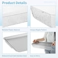 thumbnail image 4 of 2 Sets Chilled Serving Tray for Patries, 15.7 x 9.7 in Plastic Ice Tub with Stainless Steel Food Tray Inserts Tongs, Party Cold Serving Platter for Cold Dish Dip Charcuterie Fruit Seafood Dessert, 4 of 6