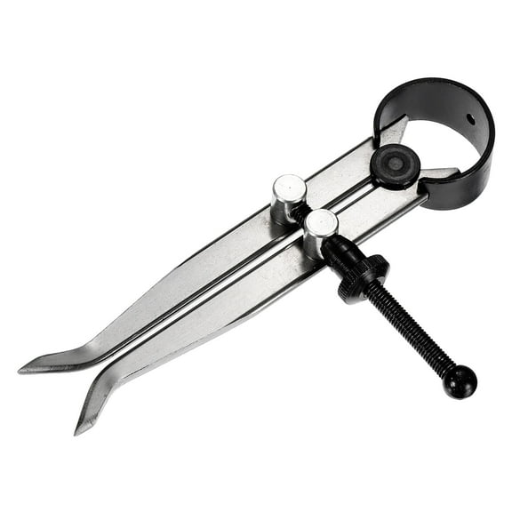 Spring Inside Caliper 5 Inch Stainless Steel Adjustable Spring Caliper Straight-Leg for Wood Turning Lathe Use