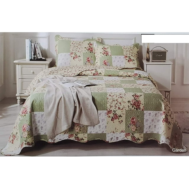 Numaison Ensemble de Courtepointe Réversible Imprimée 3 Pcs