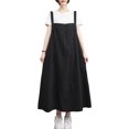 thumbnail image 1 of Vestido holgado para mujer con bolsillos, sin mangas, con tirantes ajustables, 1 of 8