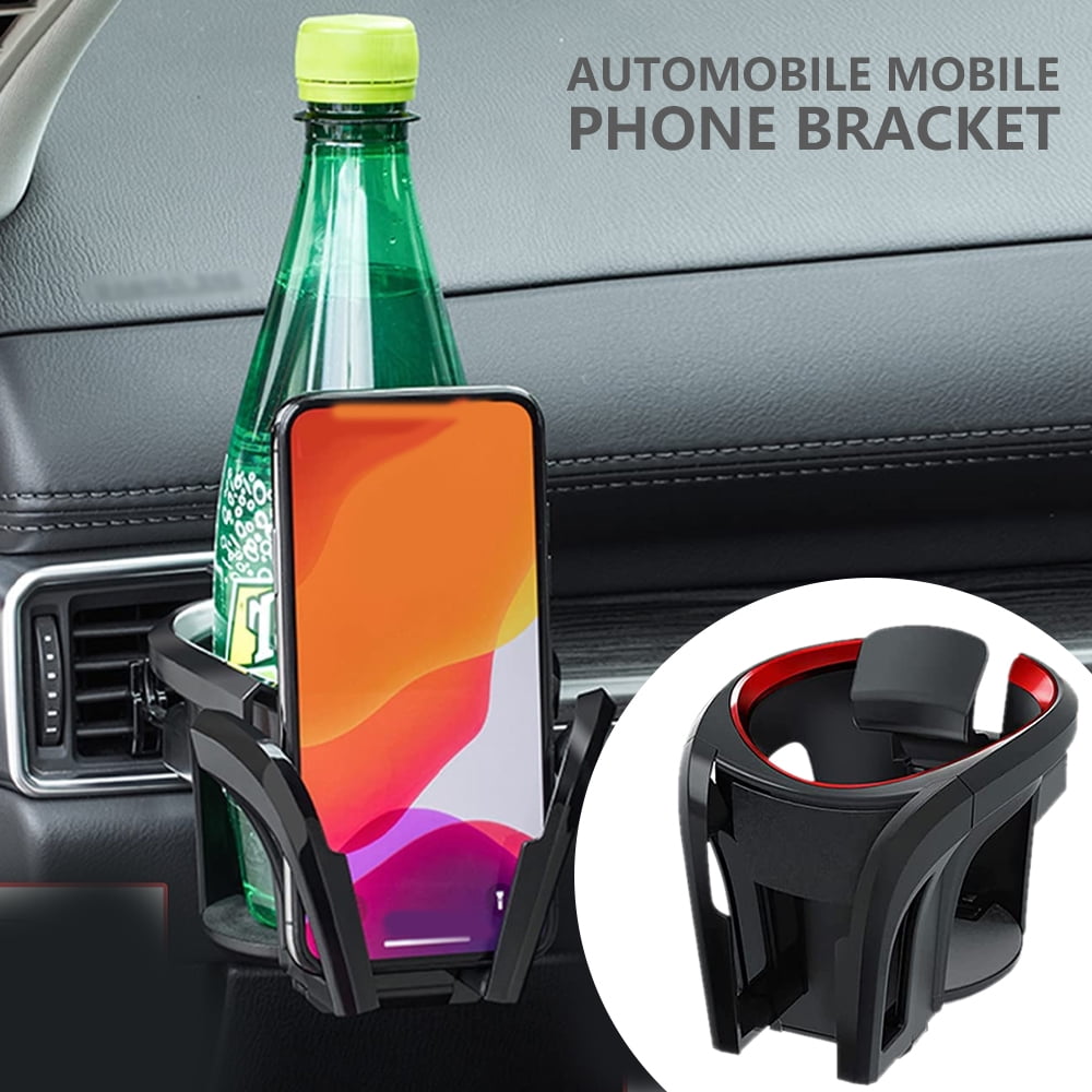 Stable and Compatible Ventilated car Phone Holder Suitable for 4.7~6.5 Mobile Phones Suitable for All Models 2 in 1 Ventilated Suction Cup Phone Holder Black HUACHENG Car Phone Holder 