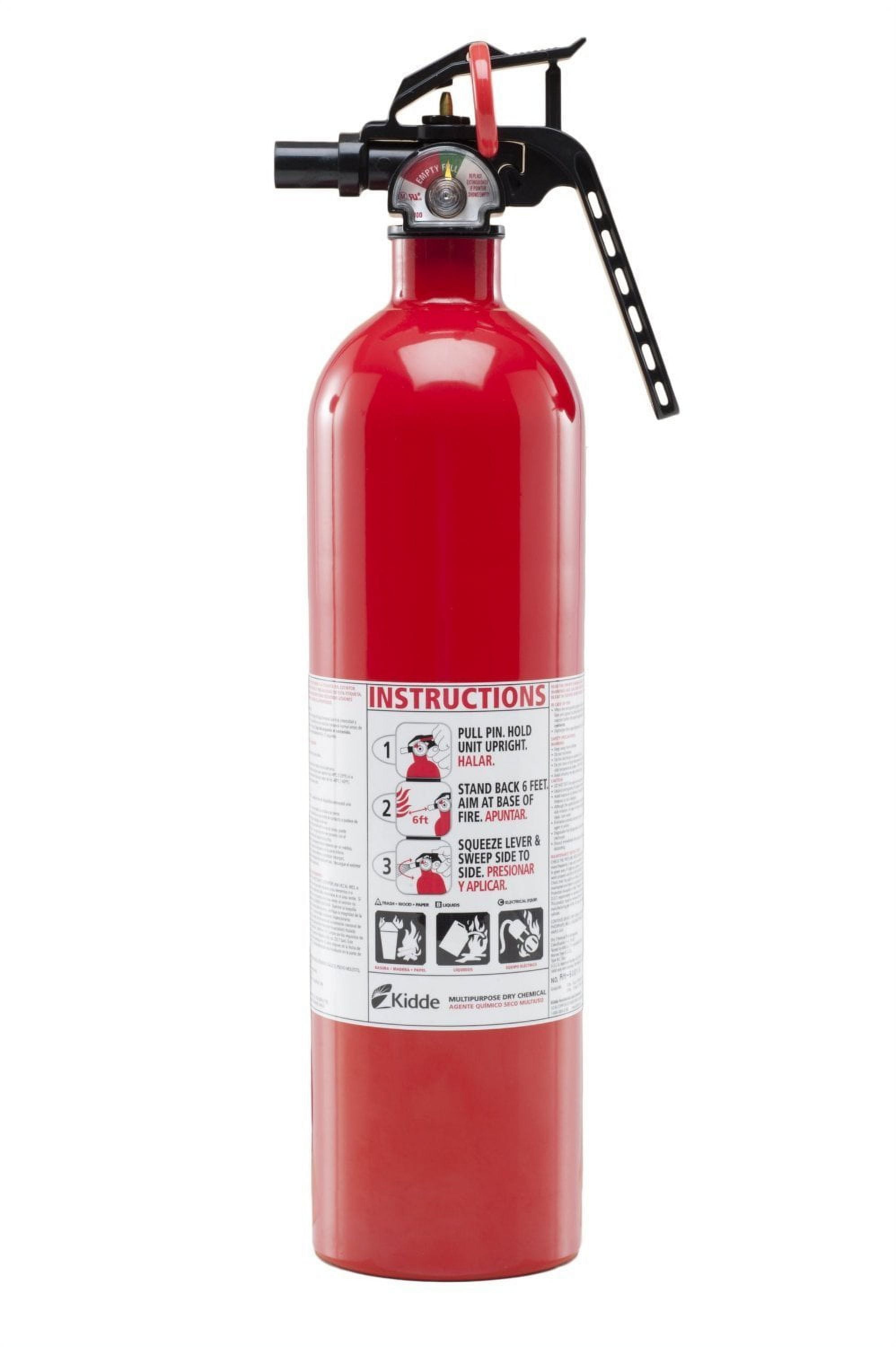 Kidde 1A10BC Basic Use Fire Extinguishers, Rust Resistant, Multipurpose, Lightweight, 2.5 lbs. 2 Pack. - Walmart.com Kidde 1A10BC Basic Use Fire Extinguishers, Rust Resistant, Multipurpose, Lightweight, 2.5 lbs. 2 Pack. - Walmart.com
