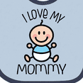 thumbnail image 4 of Inktastic I Love My Mommy Baby Boy Boys Baby Bib, 4 of 4