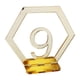 thumbnail image 4 of Números de de Acrílico Dorado para Base Rectangular para de Cumpleaños 9, 4 of 7