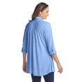 thumbnail image 2 of Woman Within Plus Size Button-Front Embroidered Tunic, 2 of 5