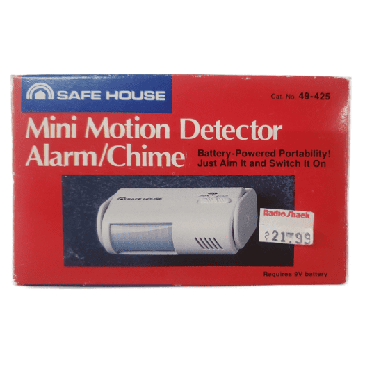 Radio Shack Safe House Mini Motion Detector Alarm/Chime Cat. No. 49425