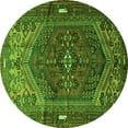 thumbnail image 1 of Ahgly Company Indoor Round Persian Green Traditional Area Rugs, 5' Round, 1 of 1