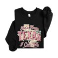 thumbnail image 5 of Shes From Texas I Can Tell Sweatshirt for Women Western Cowgirl Graphic Pullover Black Sweatshirt Adult Small, 5 of 7