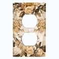 thumbnail image 2 of Metal Light Switch Plate Outlet Cover Vintage Rose Frame ROS027, 2 of 13