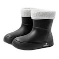 thumbnail image 4 of HAOTAGS Womens Rain Boots, Waterproof Casual Rainy Day Wear Boots Black 7, 4 of 4
