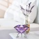 thumbnail image 5 of Large Crystal Diamond Paperweight With Stand Jewelry Wedding Decorations Centerpieces Home Decor 3.15 Inch (Purple) Purple -, 5 of 5