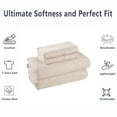 thumbnail image 2 of Mainstays Cotton Rich Extra Soft Jersey Bed Sheet Set, Queen, Oatmeal, 4 Pieces, 2 of 6