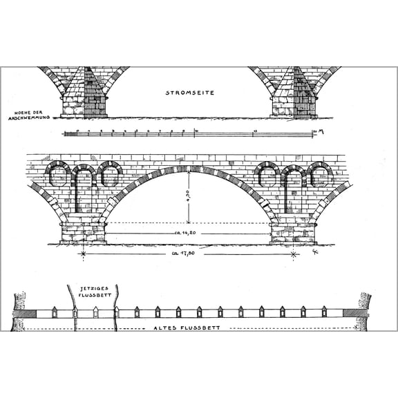 24"x36" Gallery Poster, Roman bridge over the Makestos at Balikesir, Mysia, Turkey 1904